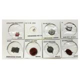 Eight Embossed and Die-Cut Tobacco Tags