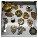 Fifteen Commemorative Medals, Badges, and Memorabi