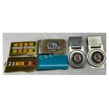 6 Mixed Decorative Money Clips Featuring Military