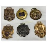 Six Vintage Commemorative Medals with Military and