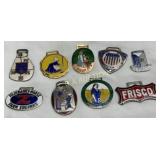 Eight Vintage Milk Can Display Tags and Advertisin