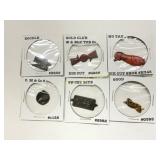 Six Early Tobacco Advertising Tags with Die-Cut De