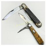 Winchester and Queen Steel Pocket Knives with Bone