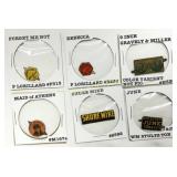 Vintage Tobacco Advertising Tags with Brand Labels