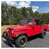 1981 Jeep CJ-8 Scrambler in Red with Black Interio