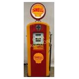 Shell Bennett 966 Gas Pump, Restored