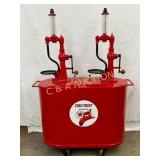 Texaco Fire Chief Double Pump Oiler, 43×62 Restor