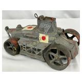 Cast Metal Toy Tank with Japanese Flag Markings, 8