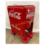 Emb. Coca-Cola Ice Chest, Professionally Restored,
