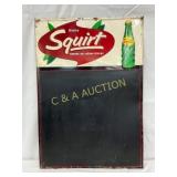 Embossed Metal Squirt Menu Board Sign, 20in x 28in