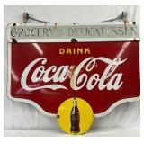 1938 DSP Coca-Cola Sign by Tenn. Enamel Co., 60 x