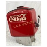 Early Emb. Coca-Cola Fountain Dispenser, 14in x 22