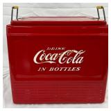 Coca-Cola Metal Cooler with Lift-Out Tray, Measure