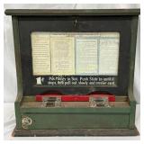 Early 20th-Century Coin-Operated Wooden Machine, 1