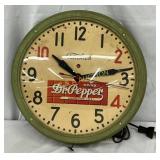 Telechron Wall Clock with Dr. Pepper