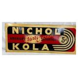 Emb. Nichol Kola Self Framed Sign, 27 1/2 x 11 Inc