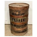Early Wooden Reid Murdoch & Co. Coffee Barrel, 22i