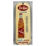 Tru-Ade Metal Thermometer Sign, 6 x 16 Inches