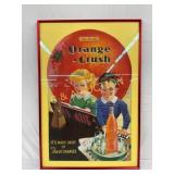 Orange Crush Framed Cardboard, 25in by 39in