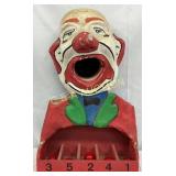 Paper Mache Clown Toss Game, 14in x 21in