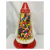 Ring Ding Space Ship Plastic Gum Machine, 10x16
