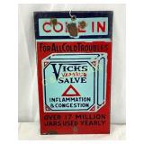 Porc. Vicks VapoRub Sign, 4in x 7in