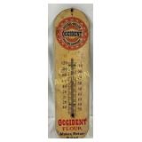 Occident Flour Wooden Thermometer, 4in x 15in