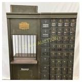 Early U.S. Post Office Counter with Lockable Mailb