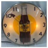 NuGrape Soda Clock, 15-inch Diameter