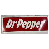 Metal Single-Sided Dr Pepper Advertising Sign, 20×