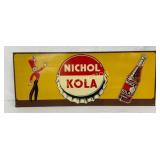 Nichol Kola Tin Sign, 30in x 12in