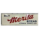 1973 Buy Merita Bread Sign, 30×9 Inches