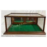 Early Oak Countertop Display Case, 32in x 25in