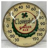12in Cloverdale Ginger Ale Glass Face Thermometer