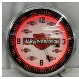Harley-Davidson Pinwheel Neon Clock, 20 inches