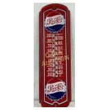 Pepsi-Cola Metal Thermometer, 8×27 Inches