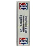 Pepsi-Cola Metal Thermometer, 8 in x 28 in
