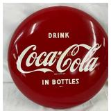 Coca-ColaMetal Button Sign, 12-inch Diameter