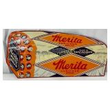 Metal Advertising Sign for Merita Enriched Bread,