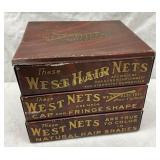 West Electric Hair Curler and Nets Metal Display B