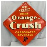Orange-Crush Tin Sign, 21in by 21in