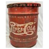 Pepsi-Cola Double Dot Syrup Can with Lid, 16in x 1