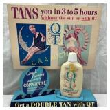 Coppertone QT Tanning Lotion Advertising Display w