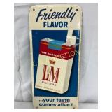 L&M Metal Tin Tacker Sign with Pack Graphic, 4×9