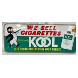 Kool Cigarettes Sign w/Penguin Graphic, 30×12