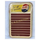 Pepsi-Cola Tin Sign with Menu Board, 20×30 Inches