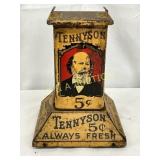 Early Tennyson 5¢ Store Display Metal Dispenser, 6