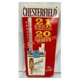 Emb. Chesterfield Cigarettes Metal Thermometer, 5