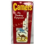 Emb. Camel Cigarettes Thermometer, 6 x 13 1/2