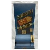Metal Cupples Company Safety Match Dispenser, 9 x